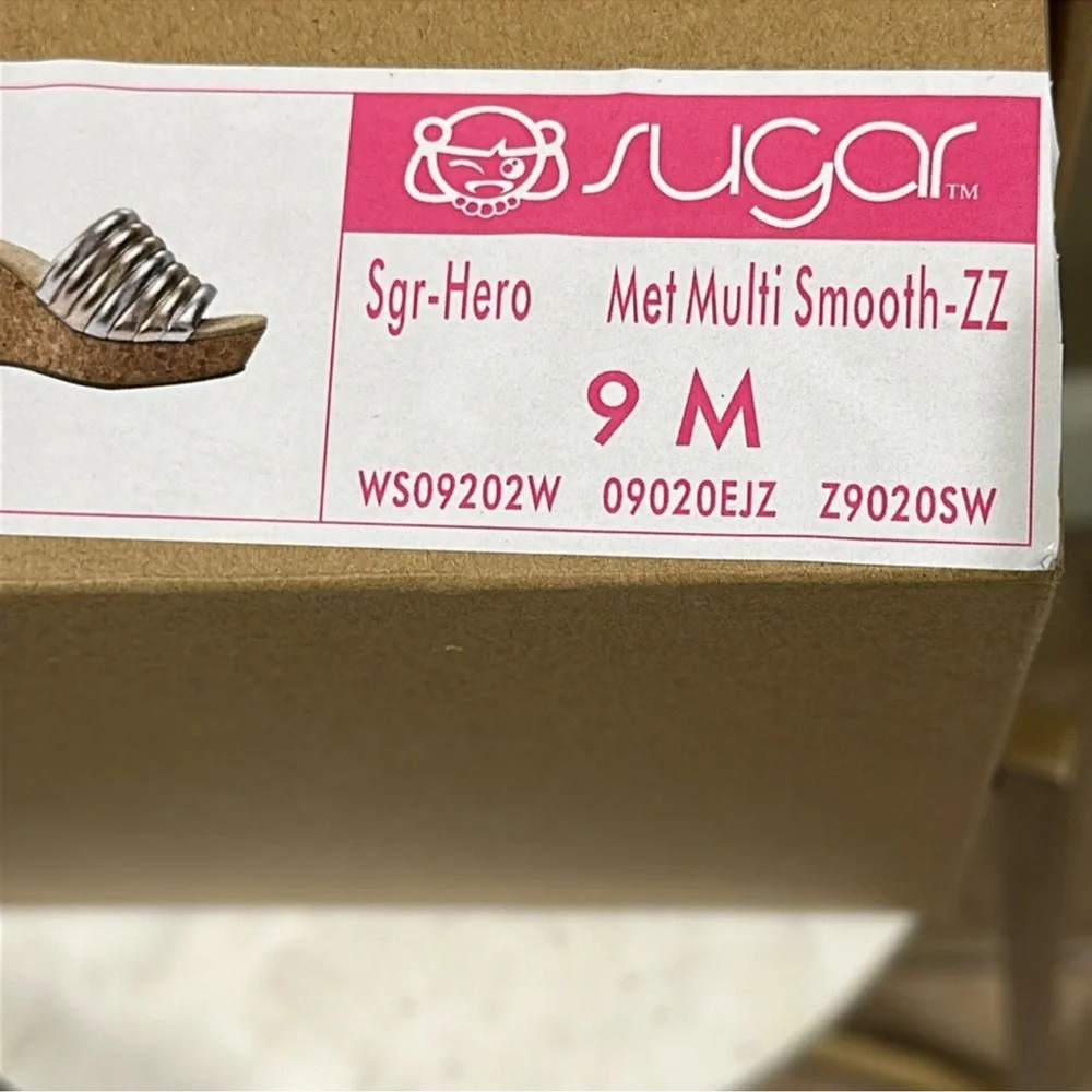 Sugar Gold and Silver Striped Mules - Picture 10 of 10